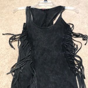 Vintage black racer back maxi